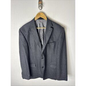 Austin Reed Signature Blazer Men’s 46L Gray Wool Check Two Button Sport Coat